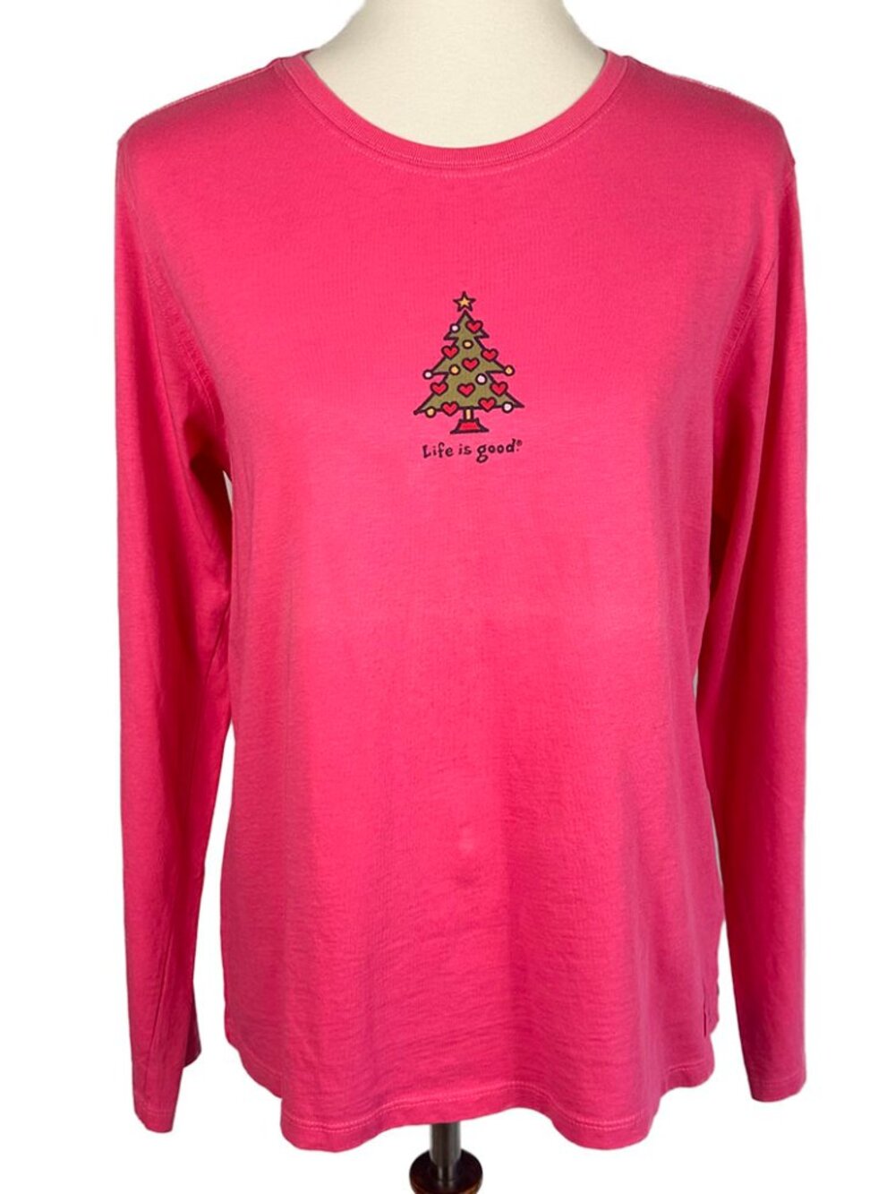 Life is Good Long Sleeve Christmas T-Shirt
